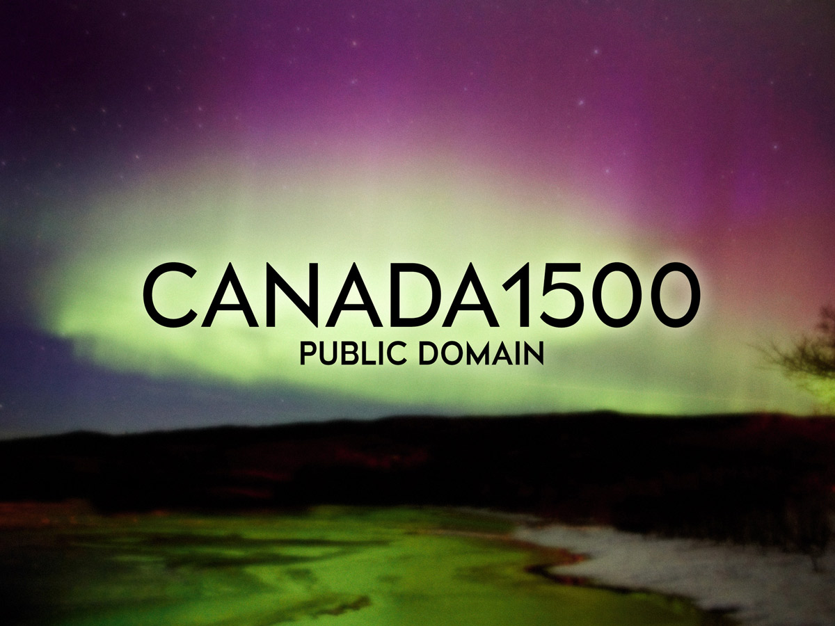 Schriftmuster der gemeinfreien Schrift Canada 1500