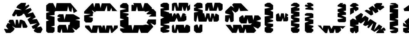 Schriftmuster von Edgewater