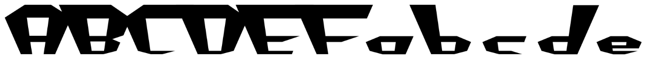 Schriftmuster von Fluoride Beings