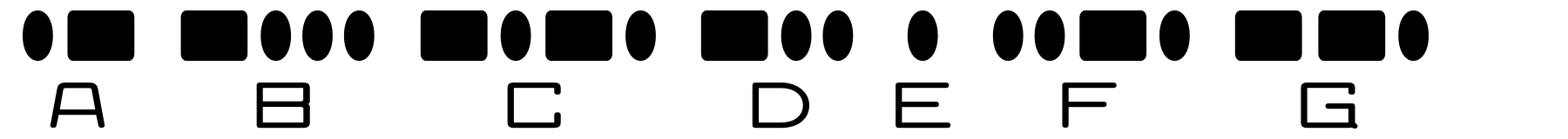 Schriftmuster von Radios in Motion