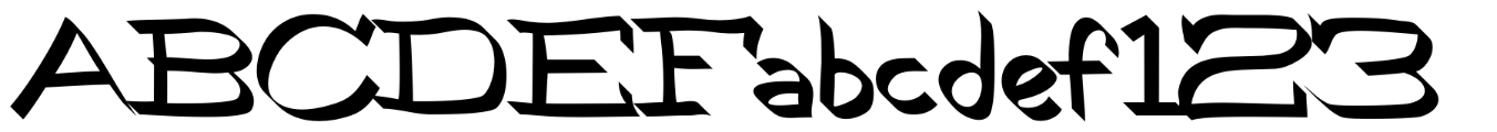 Schriftmuster von Robokoz