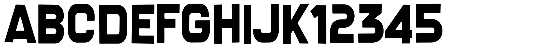 Schriftmuster von Screengem