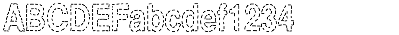 Schriftmuster von Stitchen
