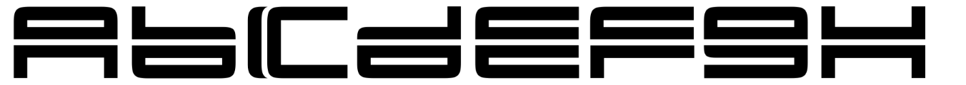Schriftmuster von Yonder Recoil