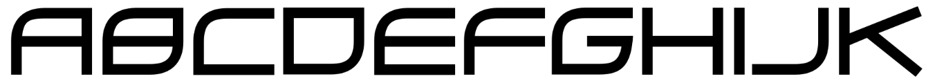 Schriftmuster von Zero Hour