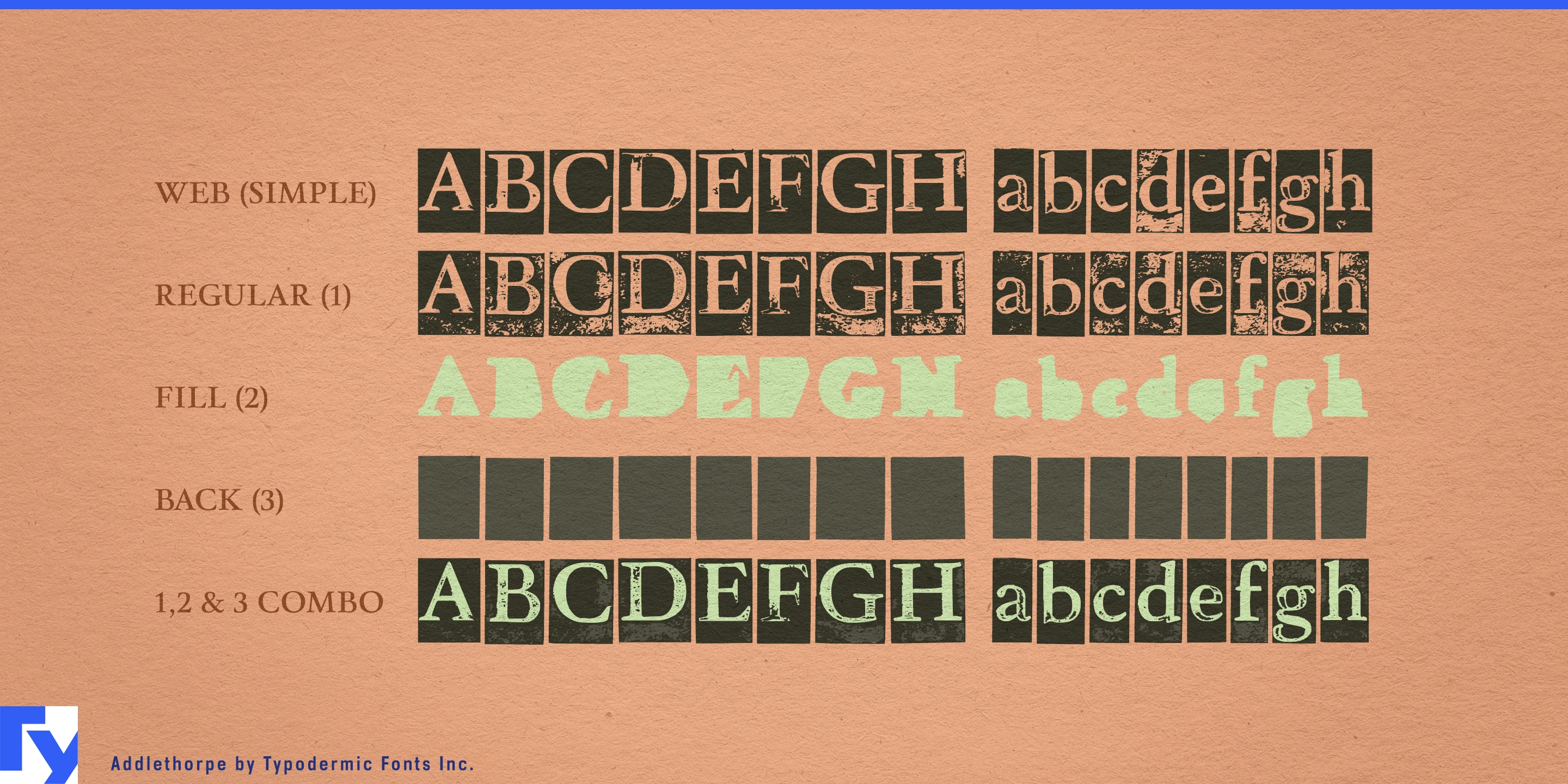 Schriftmuster 4 von Addlethorpe