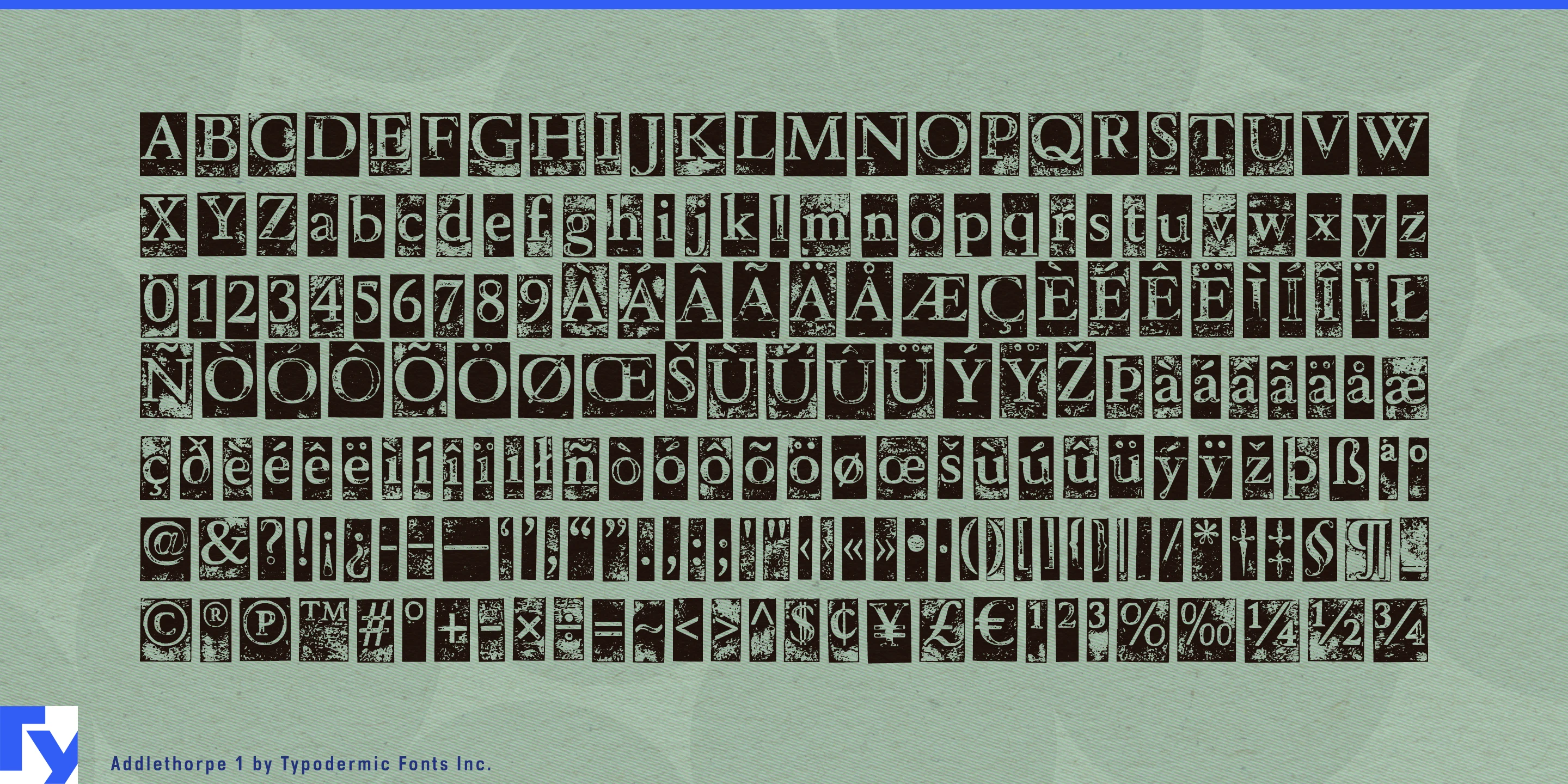 Schriftmuster 5 von Addlethorpe