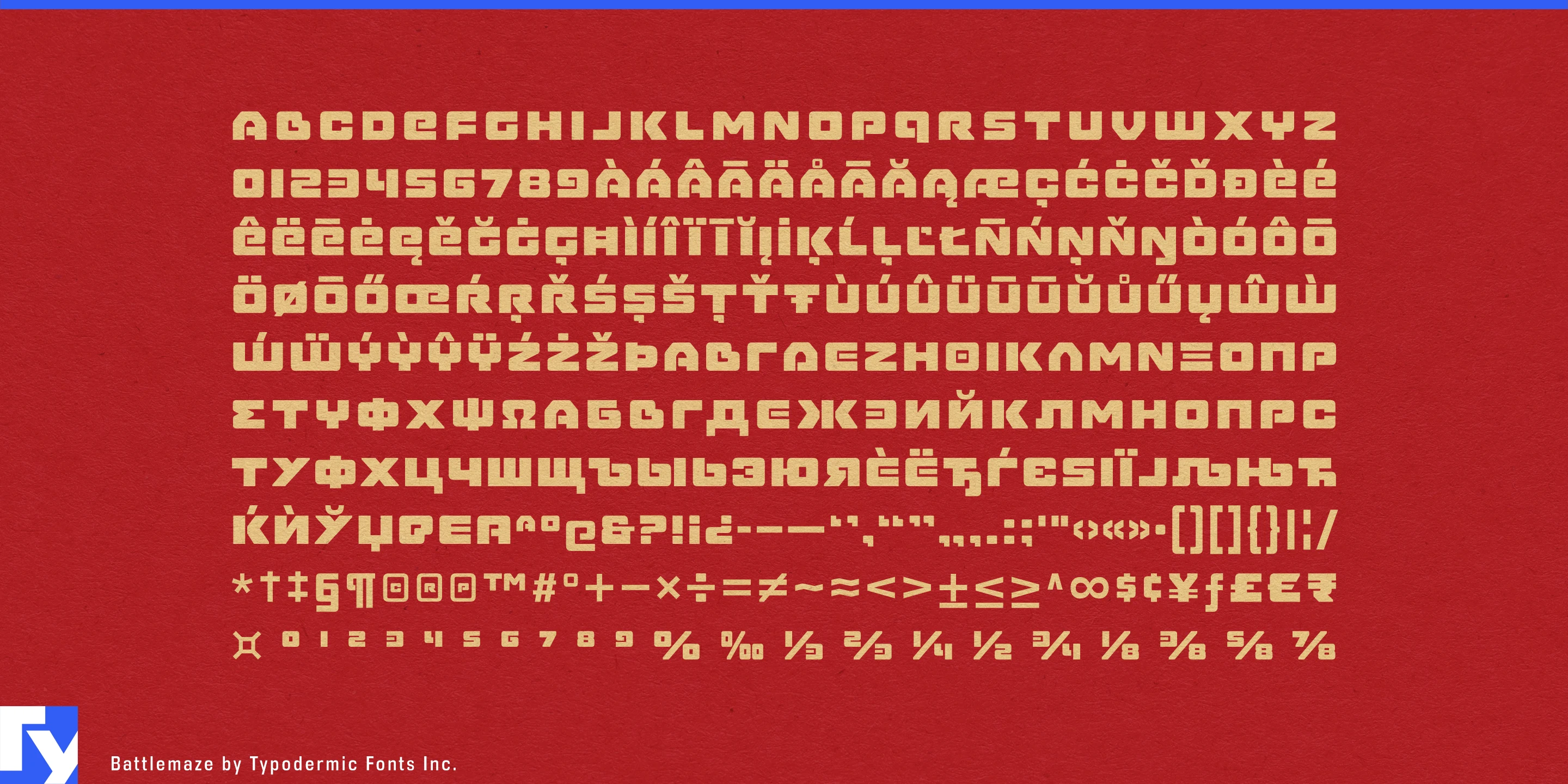 Schriftmuster 5 von Battlemaze