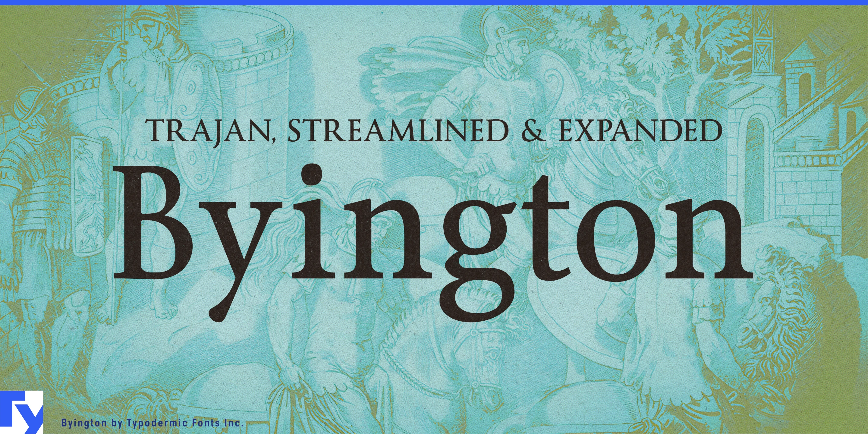Schriftmuster 1 von Byington
