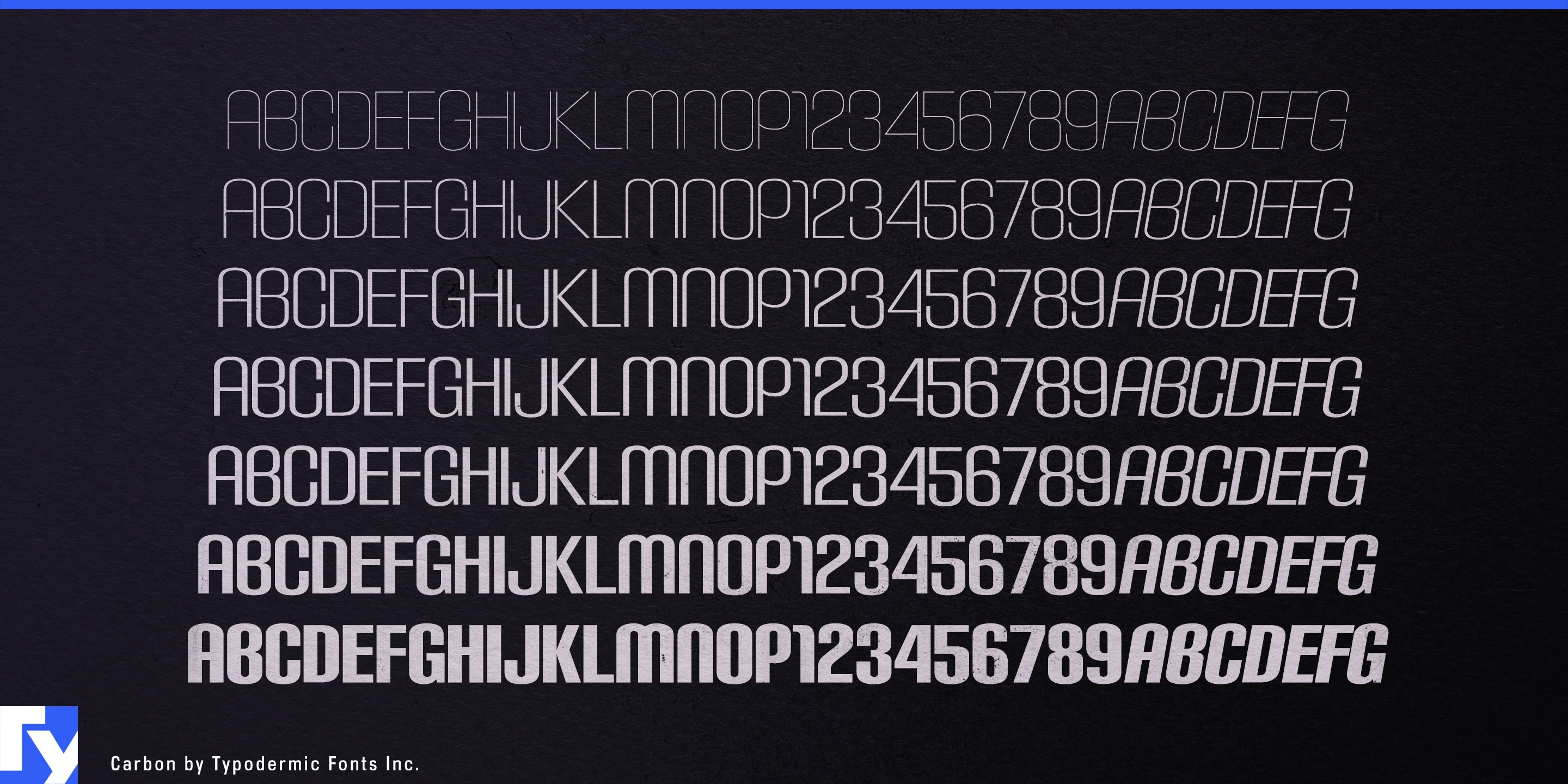 Schriftmuster 4 von Carbon
