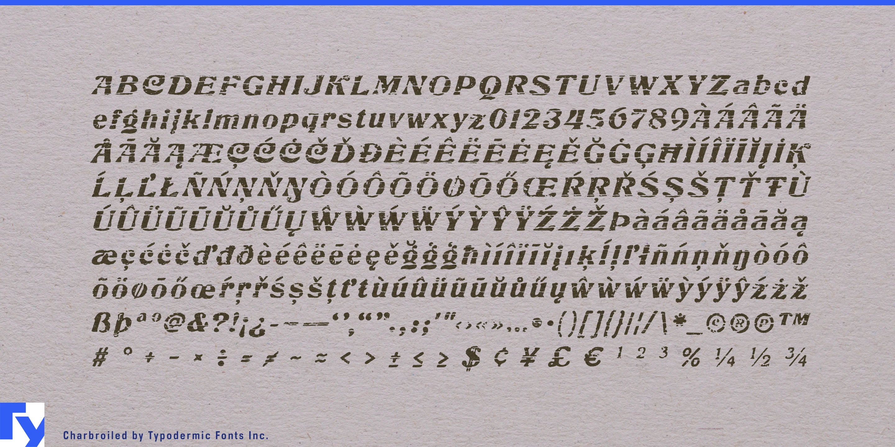 Schriftmuster 5 von Charbroiled