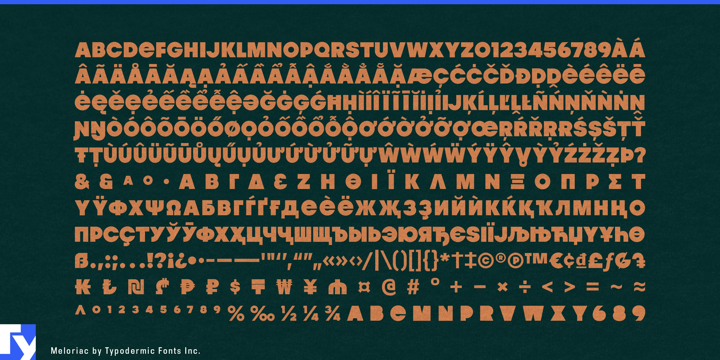 Schriftmuster 5 von Meloriac