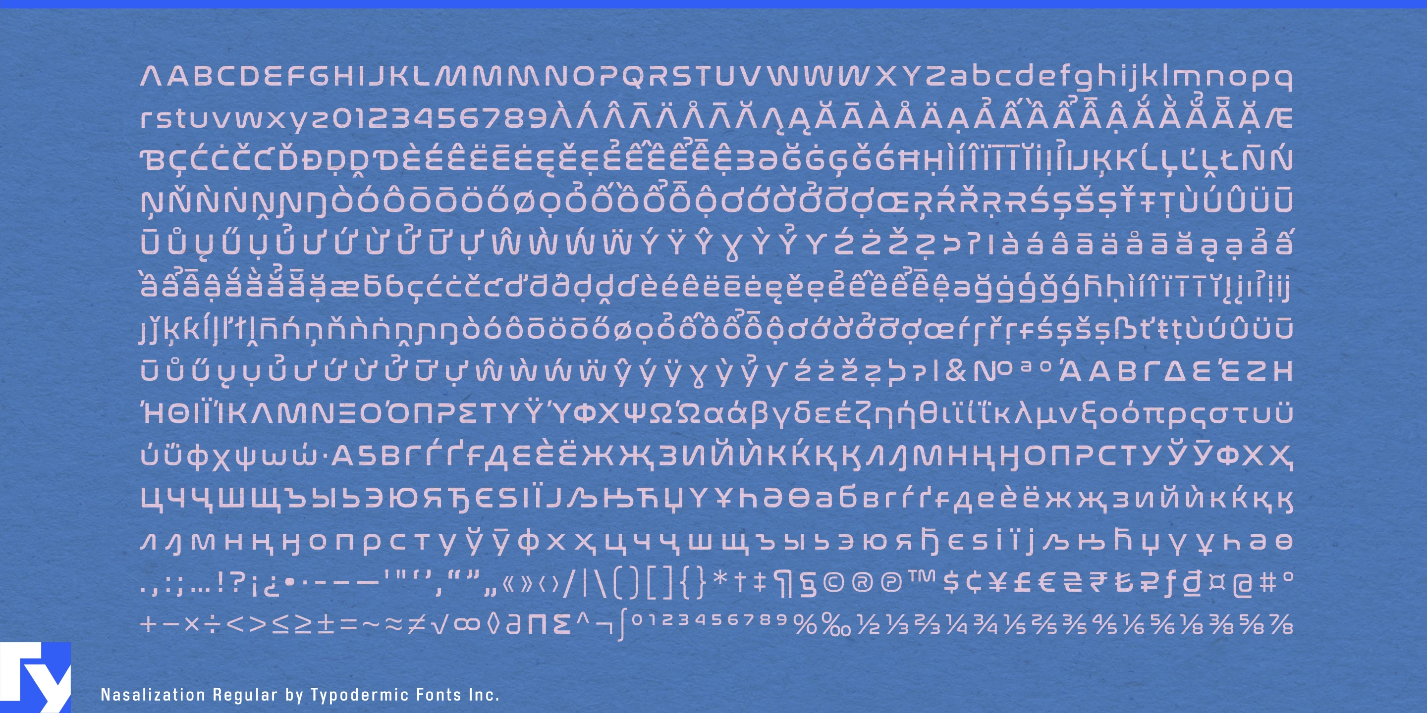Schriftmuster 5 von Nasalization
