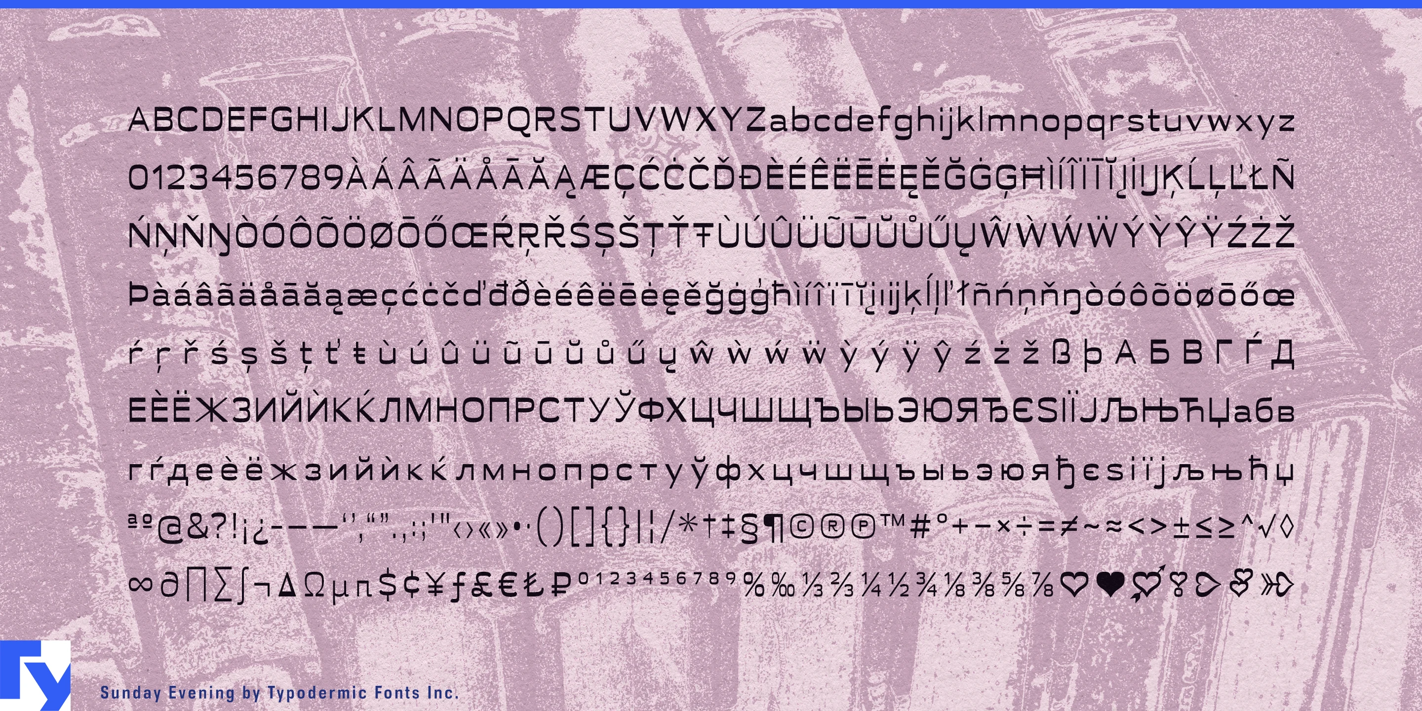 Schriftmuster 5 von Sunday Evening